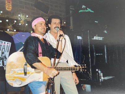 J. Brian at Mulligans with Carlos