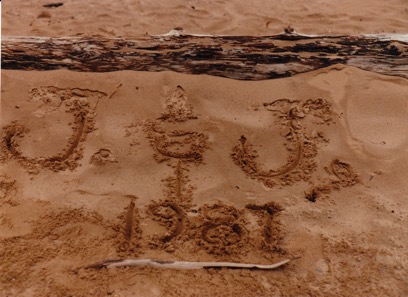 J. Brian John Zaharia sand initials