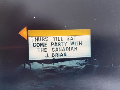 J. Brian The Canadian at Booby's